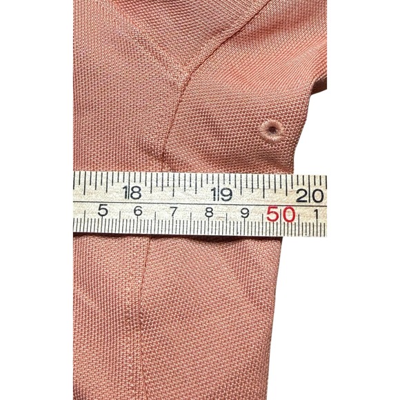Lululemon Evolution Polo Shirt Mens Medium Orange Pima Cotton Blend Short Sleeve - Picture 8 of 9